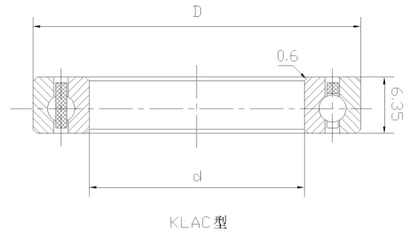 KLAC深溝球等截面薄壁軸承