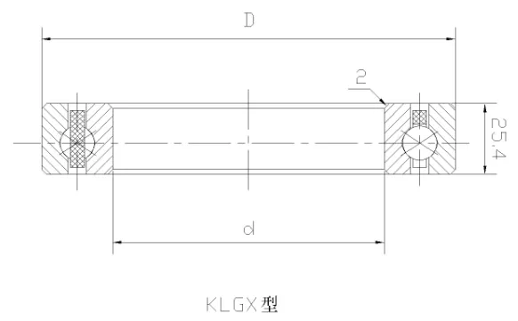 KLGX四點(diǎn)接觸球等截面薄壁軸承