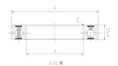 JLGX四點(diǎn)接觸球密封等截面薄壁軸承